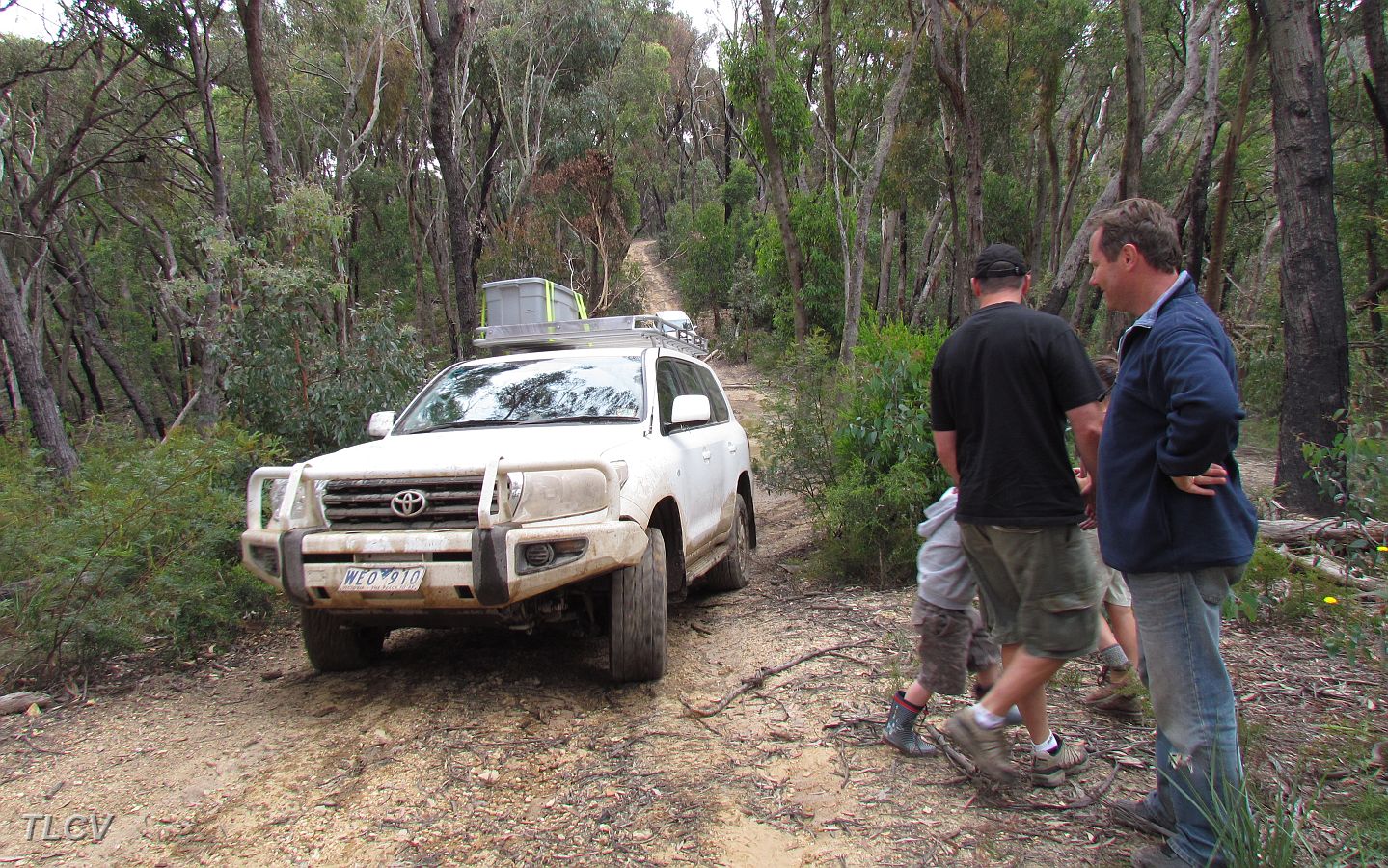 22-Demon drives around the bog hole on McGuires Track.JPG